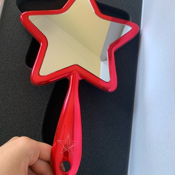 JSC RED CHROME HAND MIRROR - Picture 4 of 4